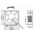 Высокого давления 12В 24В 120мм 120X120X32mm вентилятор воздуходувки DC 